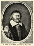 106375 Portret van Bernard van Schoten (Bernardus Schotanus), geboren 1598, hoogleraar in de rechtsgeleerdheid aan de ...